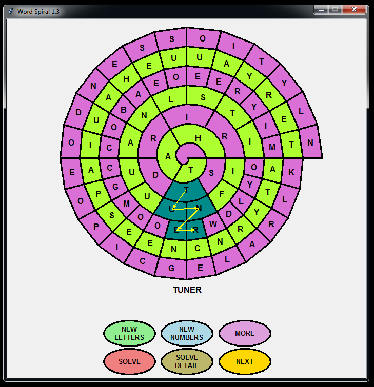Use neighboring letters